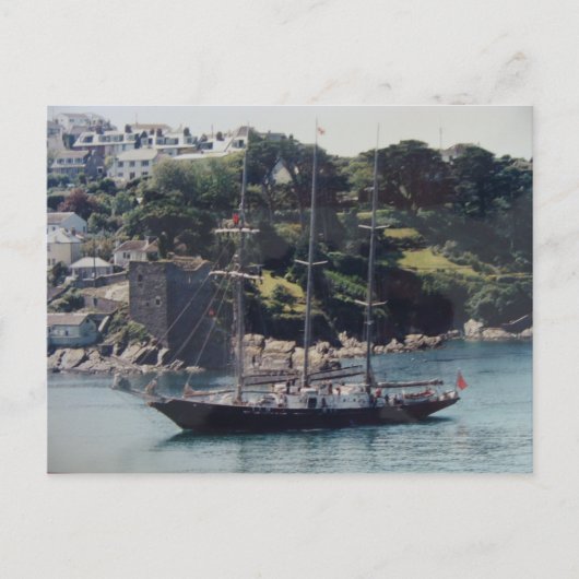 Segelschiff nach Harbor Postkarte (Vorderseite)