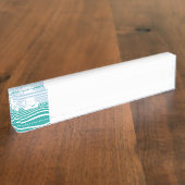 Segelschiff Namensplakette (Seite)