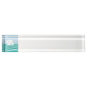 Segelschiff Namensplakette