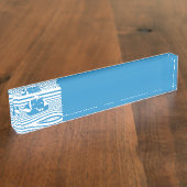 Segelschiff Namensplakette (Seite)