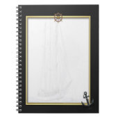 Segelschiff-Notebook Notizblock (Vorderseite)