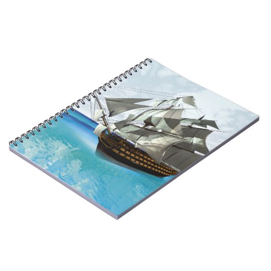 Segelschiff Notizblock (Linke Seite)