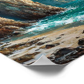 Segelschiff Ocean Classic Seascape Maritime Poster (Ecke)