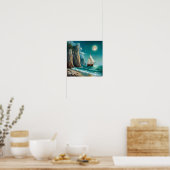 Segelschiff Ocean Classic Seascape Maritime Poster (Küche)