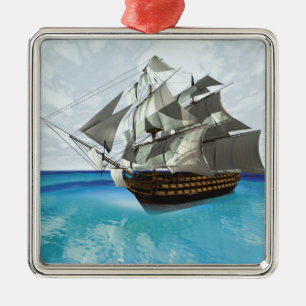 Segelschiff Ornament Aus Metall