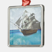 Segelschiff Ornament Aus Metall (Links)