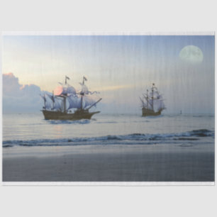 Segelschiff Pirate Sailboat Sea 20x30 Decoupage Seidenpapier