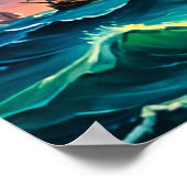 Segelschiff Poster (Ecke)