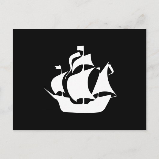 Segelschiff Postkarte (Vorderseite)