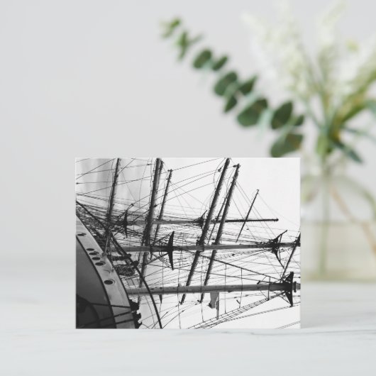 Segelschiff Postkarte (Stehend Vorderseite)