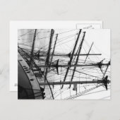 Segelschiff Postkarte (Vorne/Hinten)