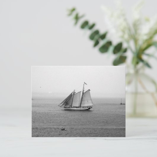 Segelschiff Postkarte (Stehend Vorderseite)