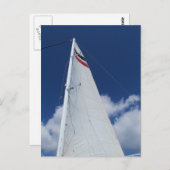 Segelschiff Postkarte (Vorne/Hinten)
