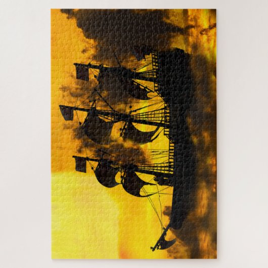 Segelschiff Puzzle (Vertikal)