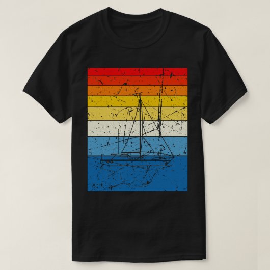 Segelschiff Retro Vintag T-Shirt (Design vorne)