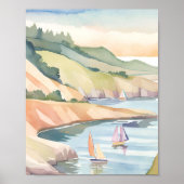 Segelschiff | Rhode Island Poster (Vorne)