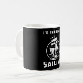 Segelschiff Sailor Captain Sea Gift Idee Kaffeetasse (Vorderseite Links)