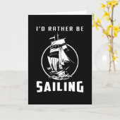 Segelschiff Sailor Captain Sea Gift Idee Karte (Gelbe Blume)