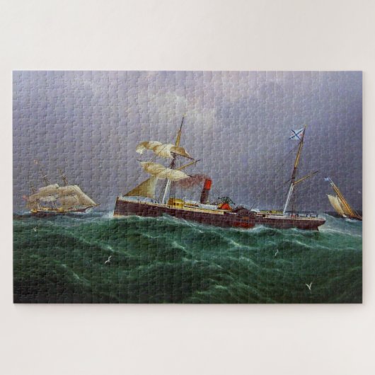 Segelschiff San Salvadore 1886 Puzzle (Horizontal)
