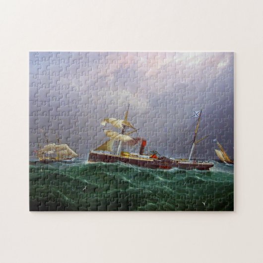 Segelschiff San Salvadore 1886 Puzzle (Horizontal)