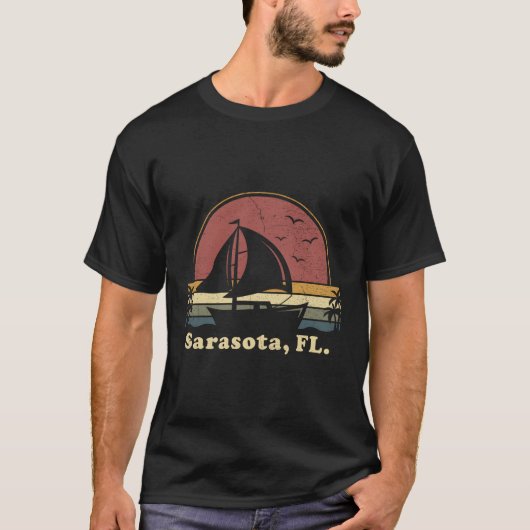 Segelschiff Sarasota Florida Segelschiff Sailor T-Shirt (Vorderseite)