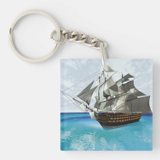 Segelschiff Schlüsselanhänger (Vorderseite)