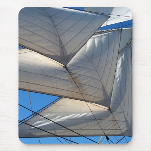 Segelschiff Segel Mousepad (Vorne)