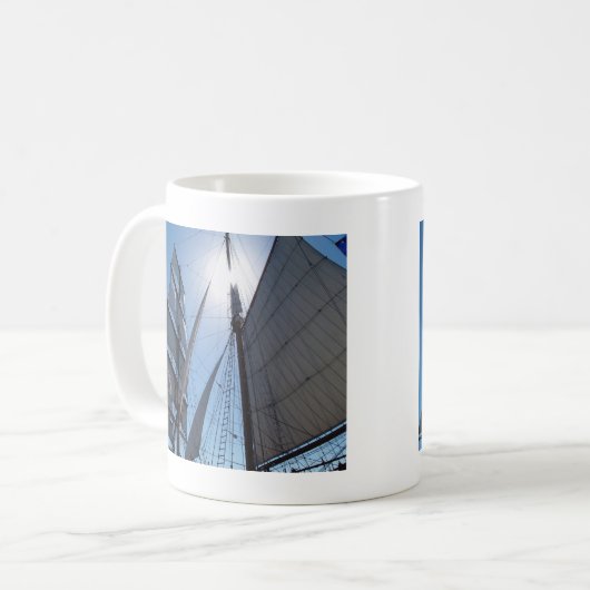 Segelschiff Segeltasse Kaffeetasse (Vorderseite Links)