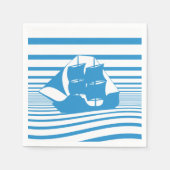 Segelschiff Serviette (Vorderseite)