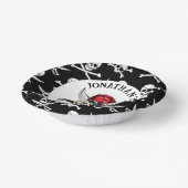 Segelschiff Skulls Pappteller (Gewinkelt)