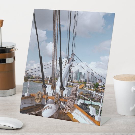 Segelschiff Sockelschild (In Situ)