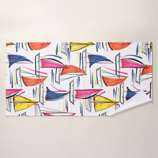 Segelschiff Sommertauchen Badehandtuch (Badehandtuch)