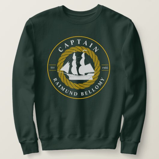 Segelschiff Sweatshirt (Design vorne)