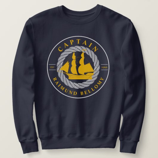 Segelschiff Sweatshirt (Design vorne)