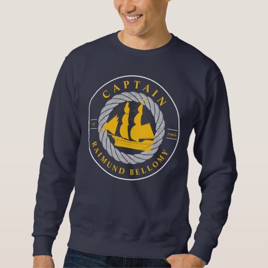 Segelschiff Sweatshirt (Vorderseite)
