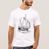 Segelschiff T-Shirt (Vorderseite)