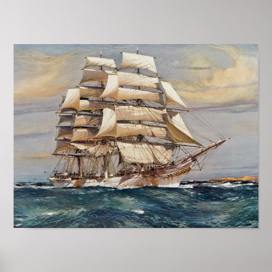 Segelschiff Thomas Stephens Poster (Vorne)