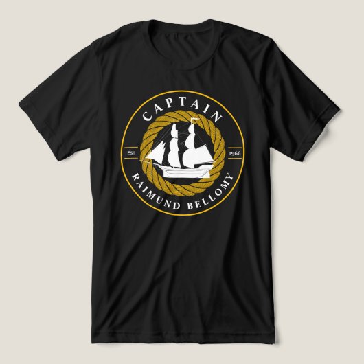 Segelschiff Tri-Blend Shirt (Design Vorderseite)