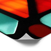 Segelschiff über Meereswellen Poster (Ecke)