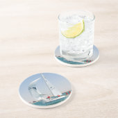 Segelschiff Untersetzer (Seite)