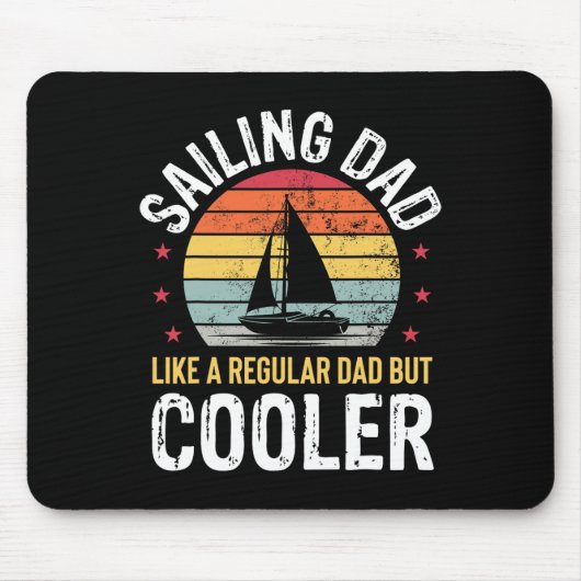 Segelschiff Vater Segelboot Langboot Vatertag Sai Mousepad (Vorne)