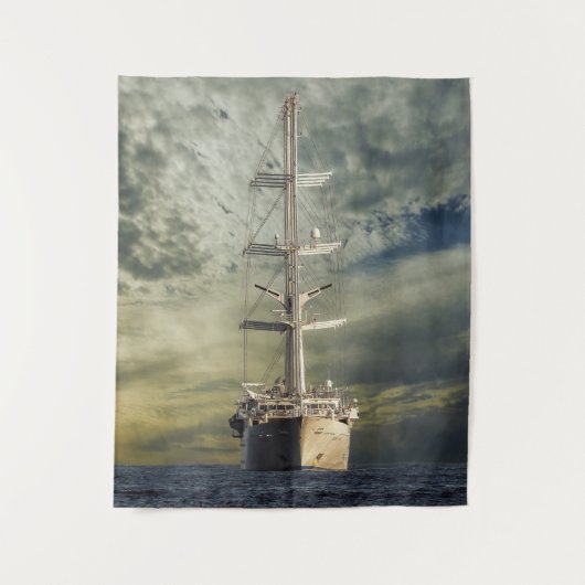 Segelschiff Wandteppich (Vorderseite)