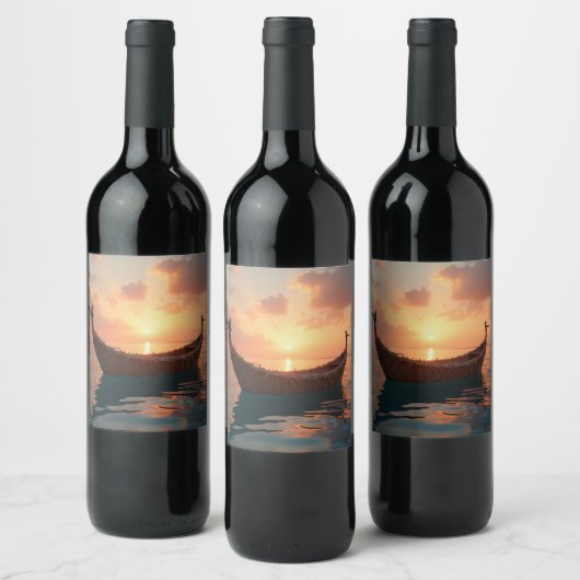 Segelschiff Wine Flaschenetikett Weinetikett (Flaschen)
