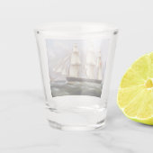 Segelschiff Woolloomooloo 1850 Schnapsglas (Rückseite)