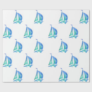 Segelschiff Wrapping Paper Art Geschenkpapier