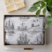 SEGELSCHIFFE AUS ALTEN SEIDENPAPIER (Geschenk)