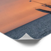 Segelschiffe bei Sonnenuntergang auf der Ostsee Poster (Ecke)