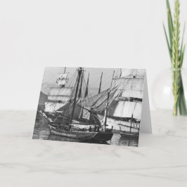 Segelschiffe im Hafen Karte