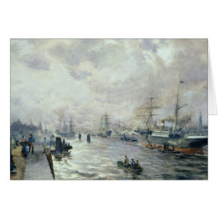 Segelschiffe im Hafen von Hamburg, 1889