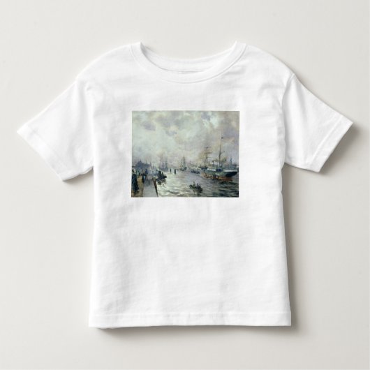 Segelschiffe im Hafen von Hamburg, 1889 Kleinkind T-shirt (Vorderseite)